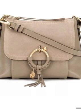 See by Chloe Joan leather bag in motty grey